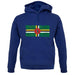 Dominica Grunge Style Flag unisex hoodie