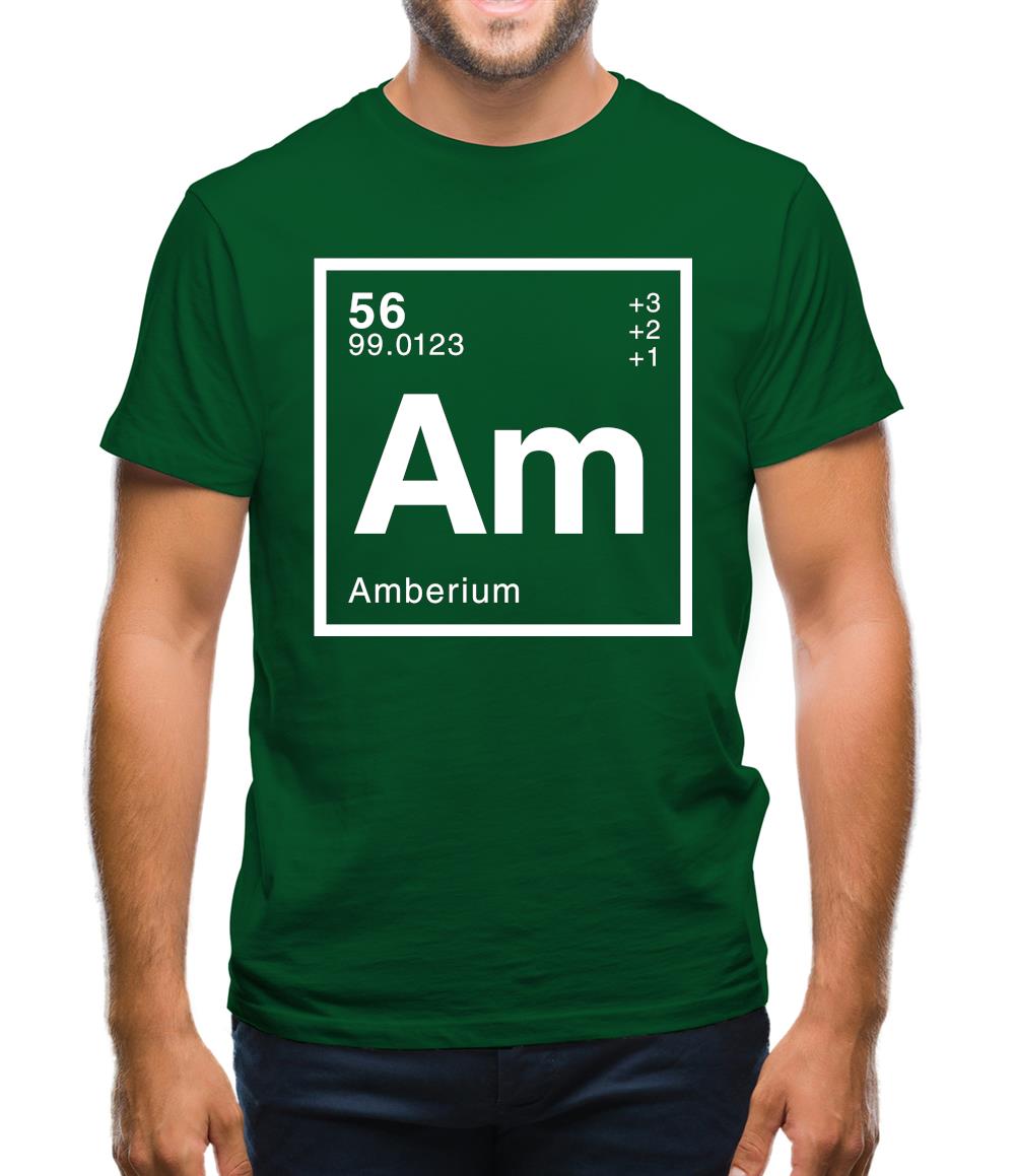 Amber - Periodic Element Mens T-Shirt