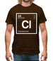 Clarke - Periodic Element Mens T-Shirt