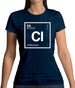 Clifton - Periodic Element Womens T-Shirt