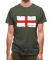 England Grunge Style Flag Mens T-Shirt