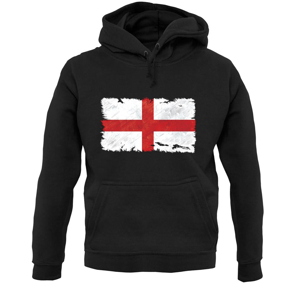 England Grunge Style Flag Unisex Hoodie