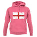 England Grunge Style Flag unisex hoodie