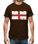 England Grunge Style Flag Mens T-Shirt