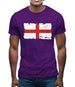 England Grunge Style Flag Mens T-Shirt