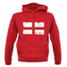 England Grunge Style Flag unisex hoodie