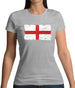 England Grunge Style Flag Womens T-Shirt