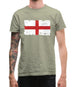 England Grunge Style Flag Mens T-Shirt