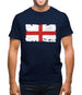 England Grunge Style Flag Mens T-Shirt