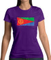 Eritrea Grunge Style Flag Womens T-Shirt