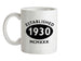 Established Roman Numerals Birthday 1930 Ceramic Mug