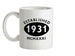 Established Roman Numerals Birthday 1931 Ceramic Mug