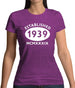 Established 1939 Roman Numerals Womens T-Shirt