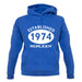 Established 1974 Roman Numerals unisex hoodie