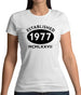 Established 1977 Roman Numerals Womens T-Shirt