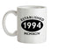 Established 1994 Roman Numerals Ceramic Mug