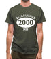 Established 2000 Roman Numerals Mens T-Shirt