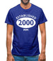 Established 2000 Roman Numerals Mens T-Shirt