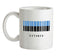 Estonia Barcode Style Flag Ceramic Mug