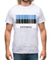 Estonia Barcode Style Flag Mens T-Shirt