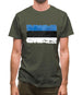 Estonia Grunge Style Flag Mens T-Shirt