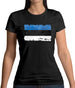 Estonia Grunge Style Flag Womens T-Shirt