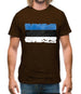 Estonia Grunge Style Flag Mens T-Shirt