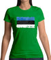 Estonia Grunge Style Flag Womens T-Shirt