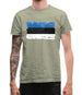 Estonia Grunge Style Flag Mens T-Shirt