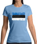 Estonia Grunge Style Flag Womens T-Shirt