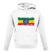 Ethiopia Grunge Style Flag unisex hoodie