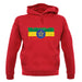 Ethiopia Grunge Style Flag unisex hoodie