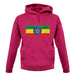 Ethiopia Grunge Style Flag unisex hoodie