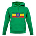 Ethiopia Grunge Style Flag unisex hoodie