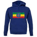 Ethiopia Grunge Style Flag unisex hoodie