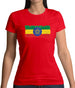 Ethiopia Grunge Style Flag Womens T-Shirt