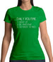 Daily Routine List Womens T-Shirt