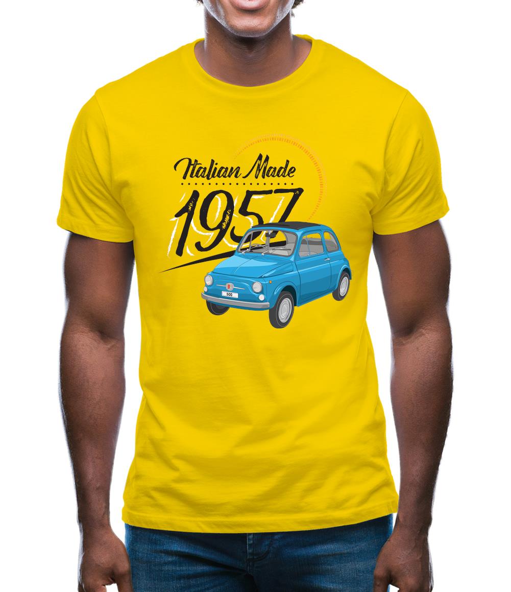 Italian Made 1957 - Fiat Mens T-Shirt