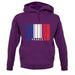 France Barcode Style Flag unisex hoodie