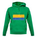 Gabon Grunge Style Flag unisex hoodie