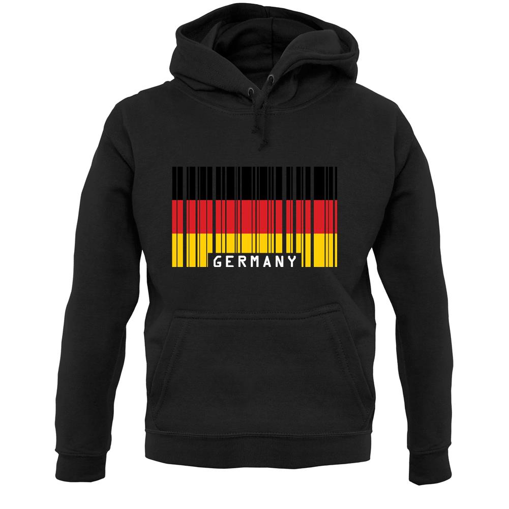 Germany Barcode Style Flag Unisex Hoodie