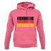Germany Barcode Style Flag unisex hoodie