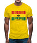 Ghana Barcode Style Flag Mens T-Shirt
