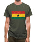 Ghana Grunge Style Flag Mens T-Shirt