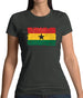 Ghana Grunge Style Flag Womens T-Shirt