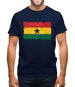 Ghana Grunge Style Flag Mens T-Shirt