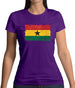 Ghana Grunge Style Flag Womens T-Shirt