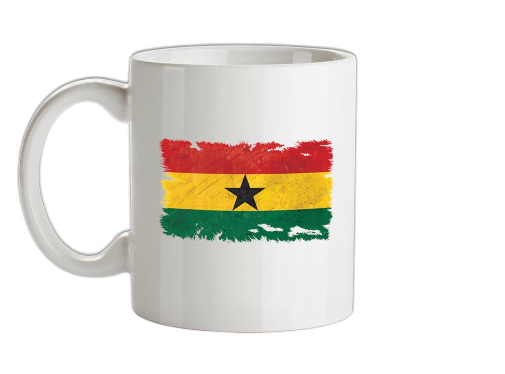 Ghana Grunge Style Flag Ceramic Mug