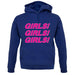 Girls Girls Girls unisex hoodie