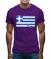 Greece Grunge Style Flag Mens T-Shirt